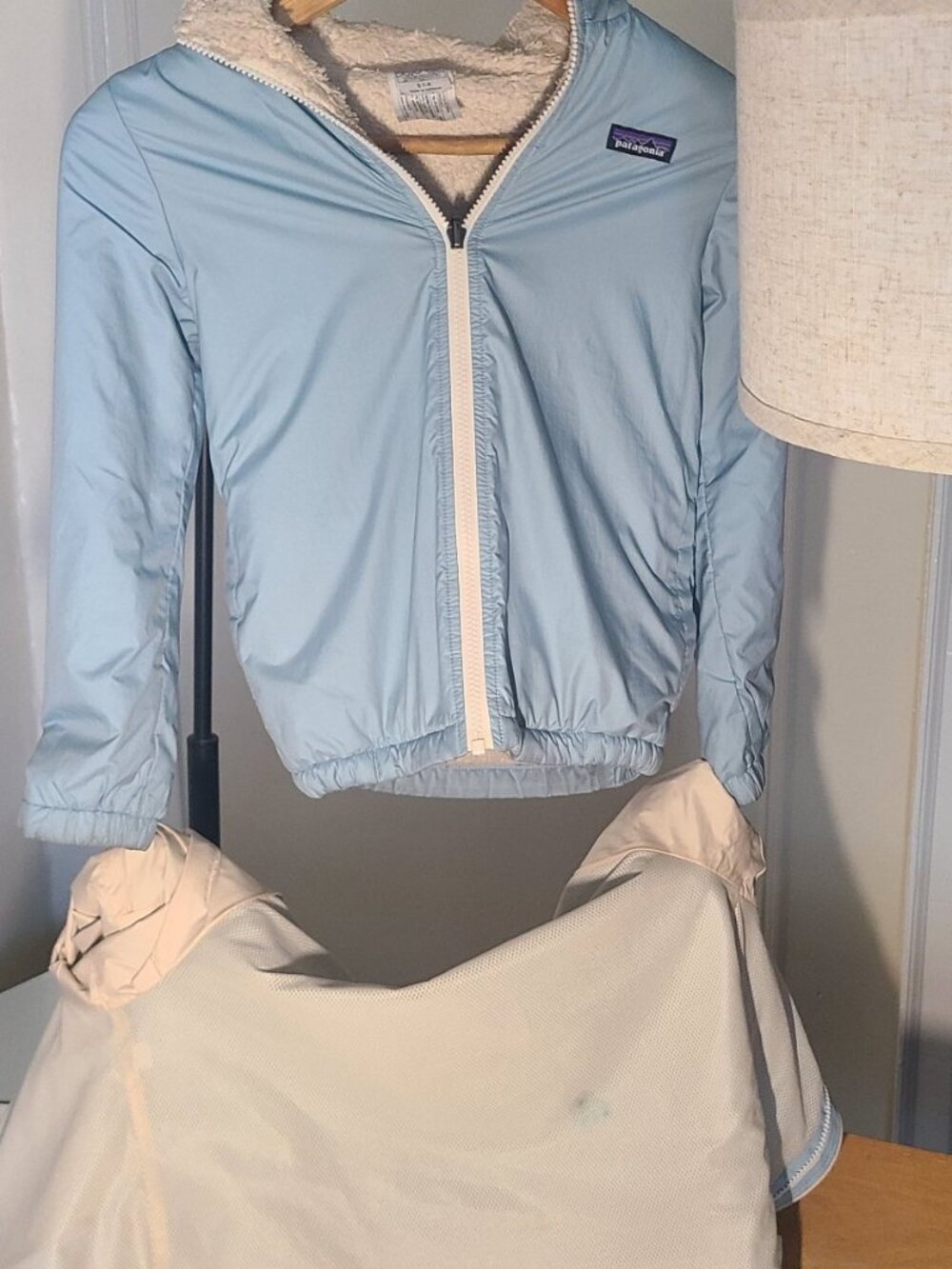 Patagonia Kids 3-in-1 Hooded Jacket Light Blue Size 7-8